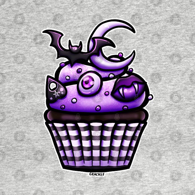 Creepy Cute Cupcake by Jan Grackle